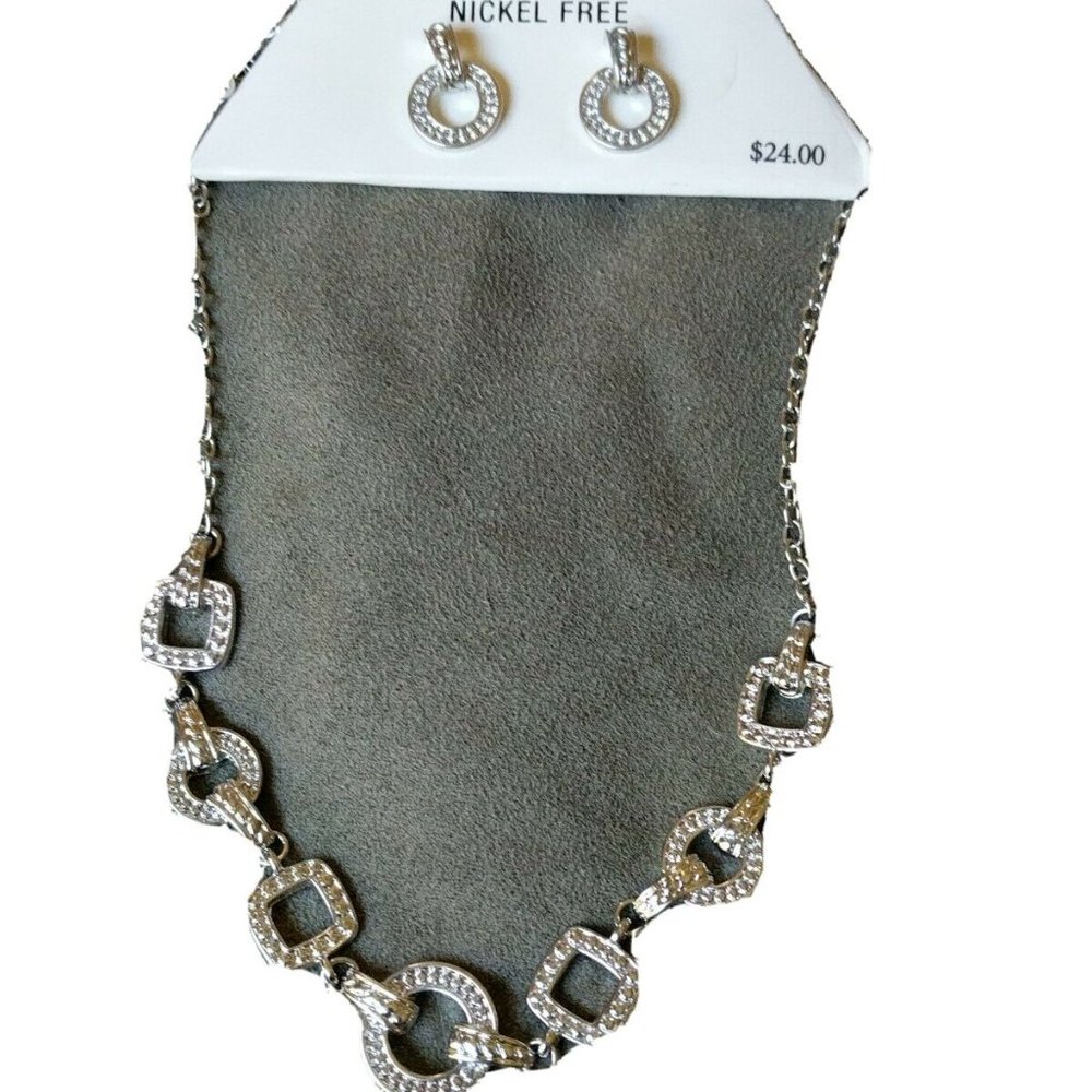 Napier Nickle Free Earrings Necklace Set